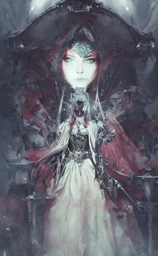 Image similar to imperial princess knight ( ( ( gothic ) ) ) girl. intricate, centered, amazing composition, watercolor, by ruan jia, by marc simonetti, by robert hubert, by zhang kechun, illustration