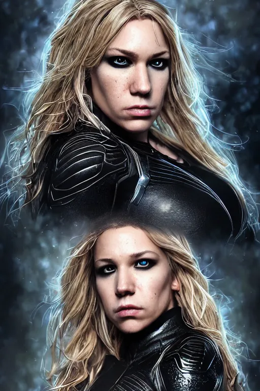 Image similar to Majestic and regal portrait of a female black canary, DC universe, Perfect face, beautiful, intricate, epic, elegant, menacing, fantasy, highly detailed, digital painting, hard focus, beautiful volumetric lighting, epic light, ultra detailed, by Leesha Hannigan, Ross Tran, Thierry Doizon, Kai Carpenter, Ignacio Fernández Ríos