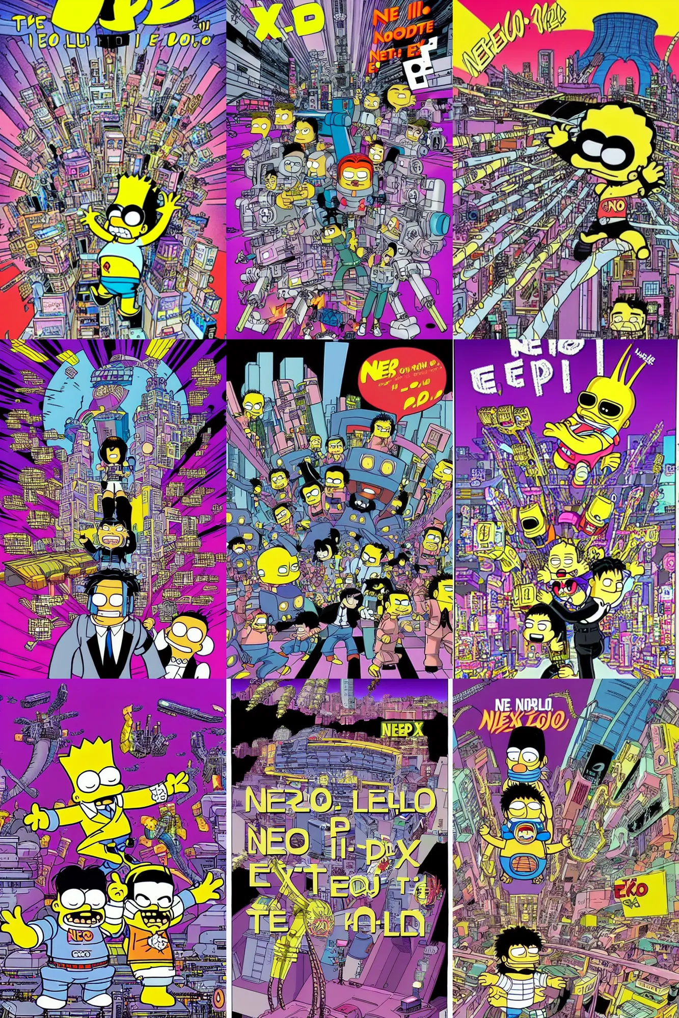 Image similar to neo tokyo is about to e. x. p. l. o. d. e.! by matt groening