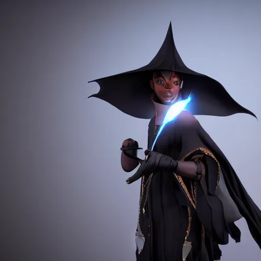 Image similar to a majestic black magic apprentice, final fantasy, black mage, aesthetic, octane render, 8 k