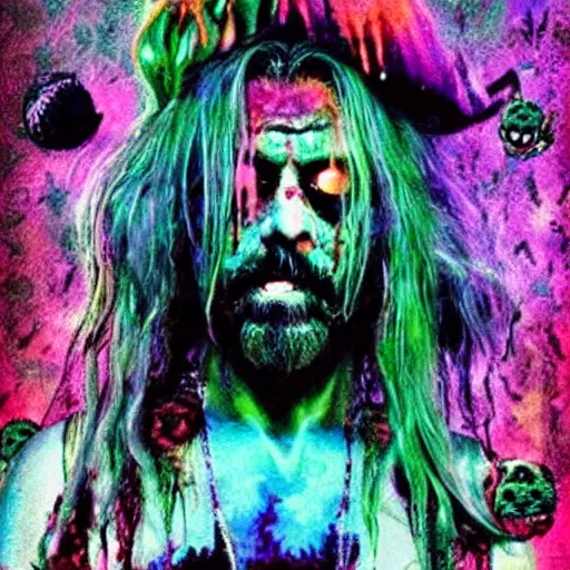 Image similar to rob zombie psychedelic nightmare