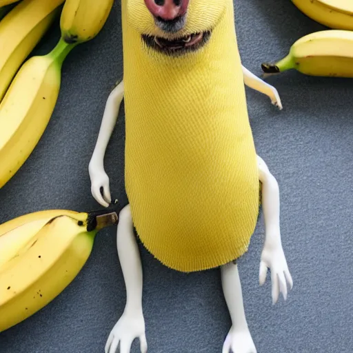 Image similar to banana dressed up for a day at the office