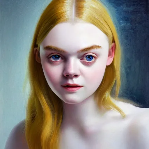 portrait of a elle fanning in the world of angel's | Stable Diffusion ...