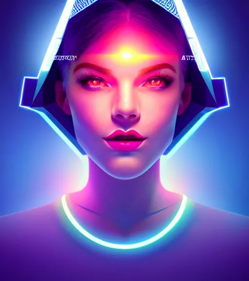 Prompt: symmetry!! european princess of technology, solid cube of light, hard edges, product render retro - futuristic poster scifi, lasers and neon circuits, beautiful european princess, intricate, elegant, highly detailed, digital painting, artstation, concept art, smooth, sharp focus, illustration, dreamlike, art by artgerm