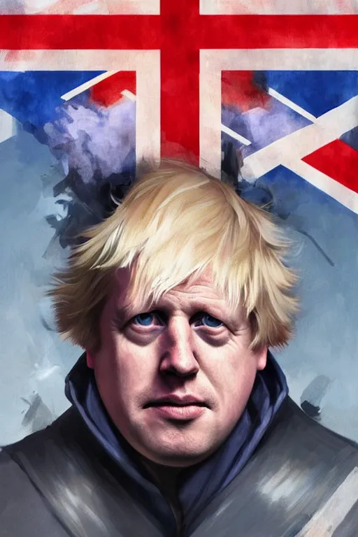 Image similar to Boris Johnson as a superhero Captain Union Jack, portrait, highly detailed, digital painting, artstation, concept art, smooth, sharp focus, soft volumetric lights, illustration, cinematic lighting, art by artgerm and greg rutkowski and alphonse mucha