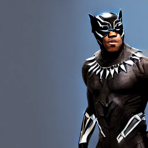 Image similar to robin williams as black panther