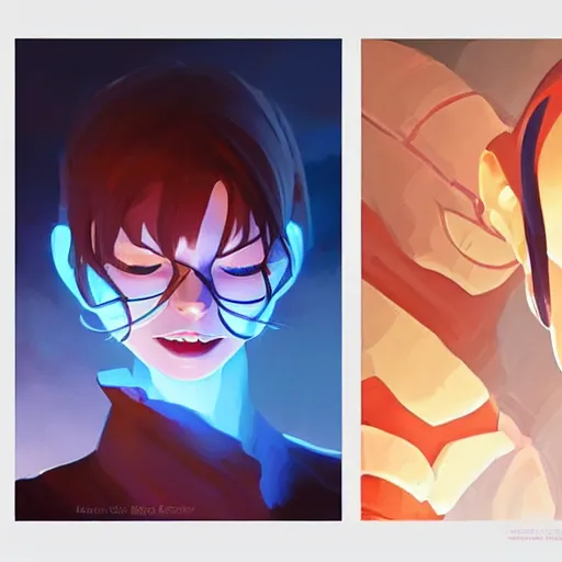 Image similar to face icon stylized minimalist magic : the gathering, loftis, cory behance hd by jesper ejsing, by rhads, makoto shinkai and lois van baarle, ilya kuvshinov, rossdraws global illumination