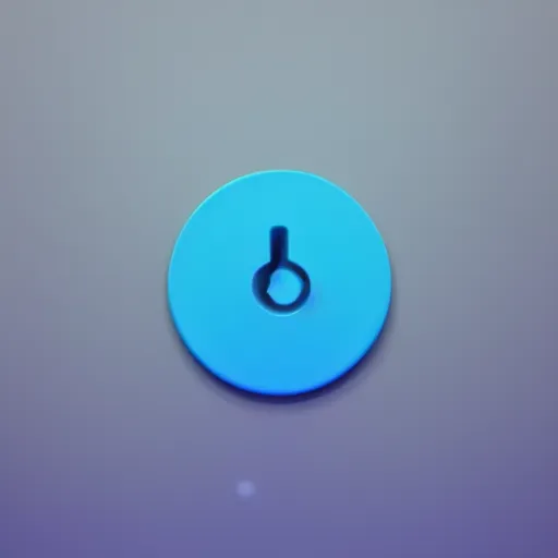 Prompt: Very tiny blue settings gear icon that looks like the iOS emoji and has the same colors, 3D clay render, 4k UHD, white background, isometric top down left view, diffuse lighting, zoomed out very far