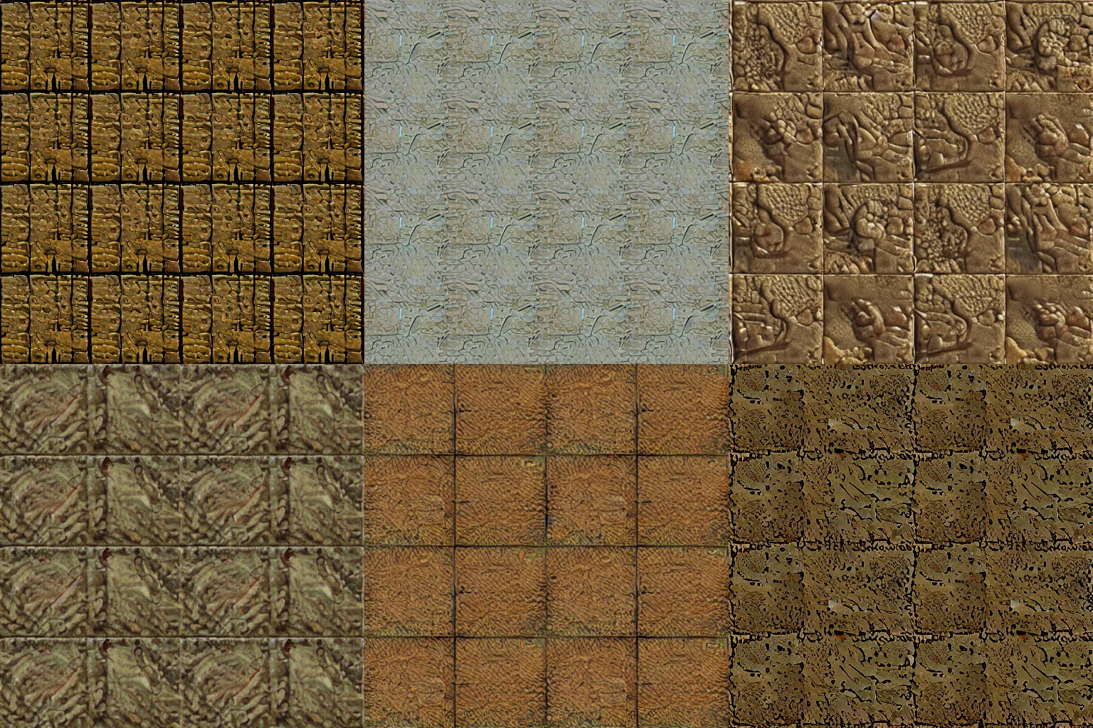 Prompt: tileable wheat texture by Craig Mullins, video game asset file