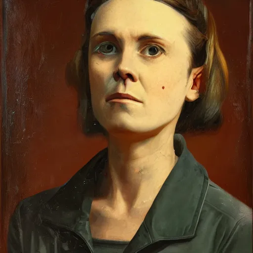 Image similar to portrait of emma wattson cyborg