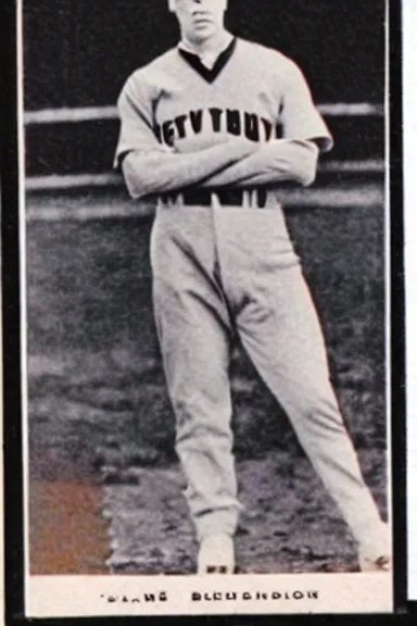 Image similar to buster keaton baseball card