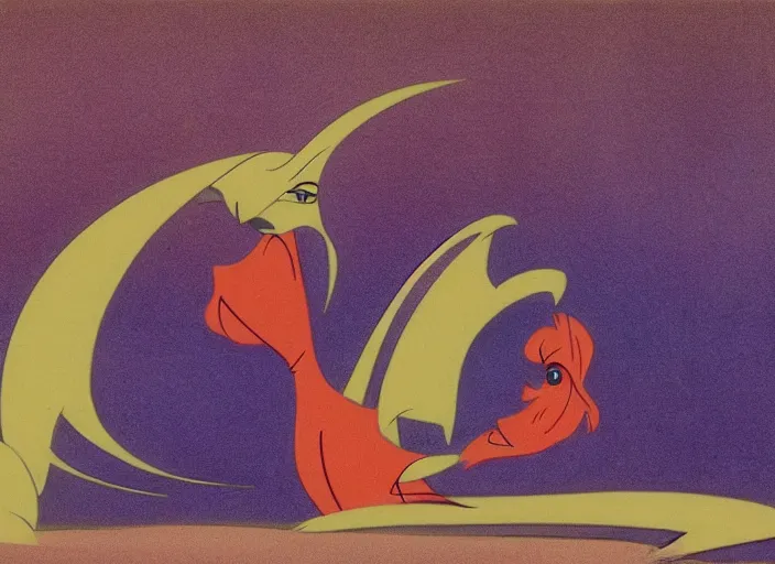 Image similar to character design original animation cel by ollie johnston in fantasia ( 1 9 4 0 ).