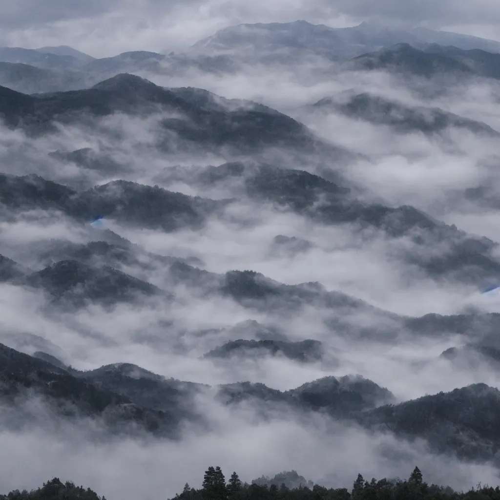 Image similar to Misty mountains