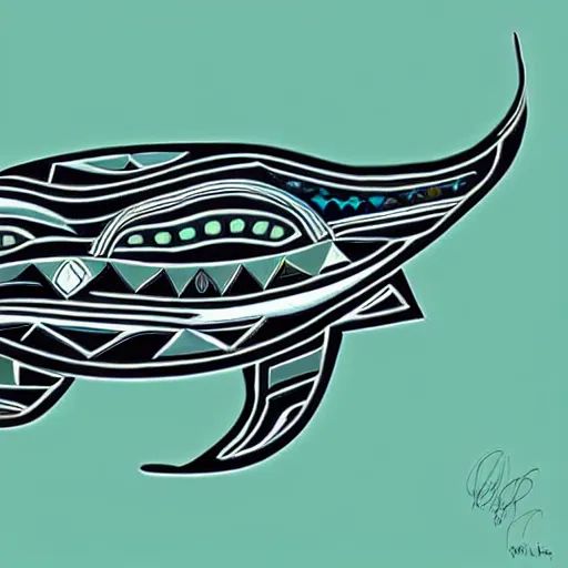 Image similar to whale in style of haida gwaii, pacific northwest coast, native american art, clean