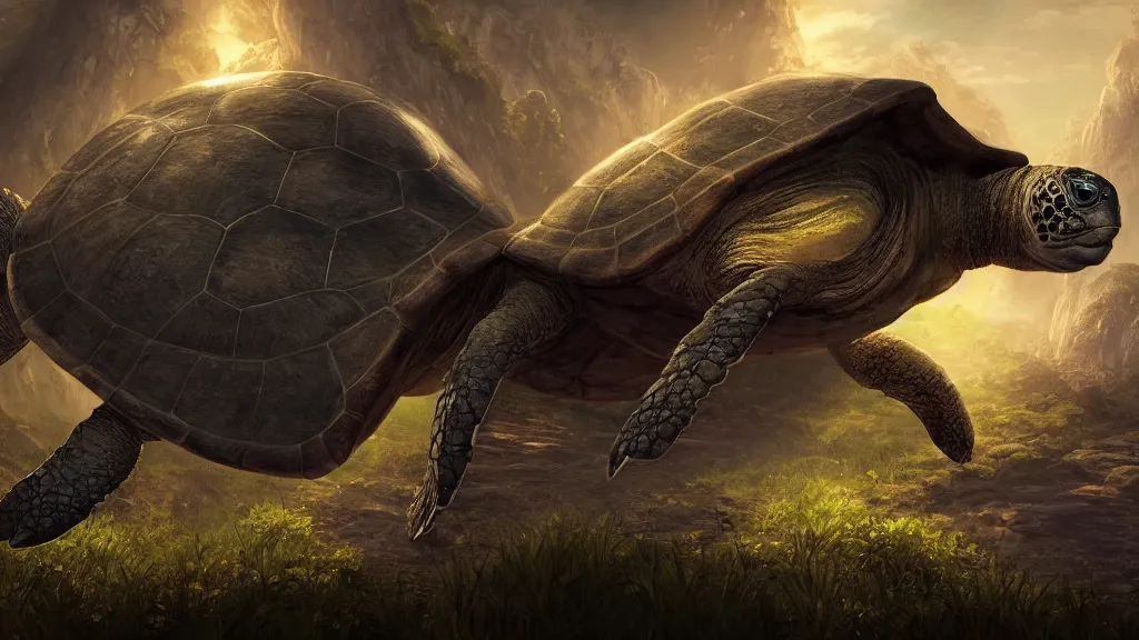 Image similar to the world turtle, fantasy artwork, very very very beautiful scenery, hd, hdr, ue5, ue6, unreal engine 5, cinematic 4k wallpaper, 8k, ultra detailed, high resolution, artstation, award winning