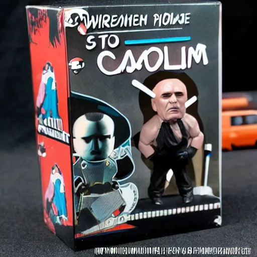 Image similar to wilhelm reich, stop motion vinyl action figure, plastic, toy, butcher billy style