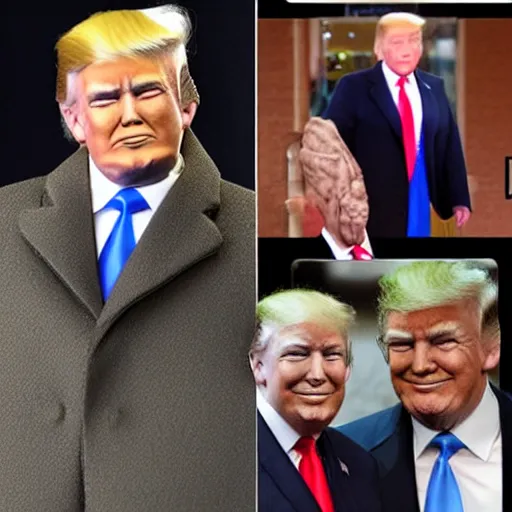 Image similar to trump with plastic surgery