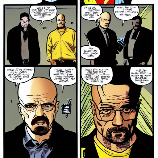 Image similar to breaking bad the comic book