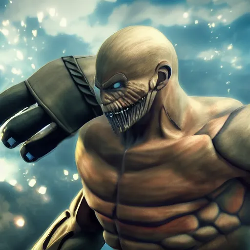 eren vs armored titan wallpaper