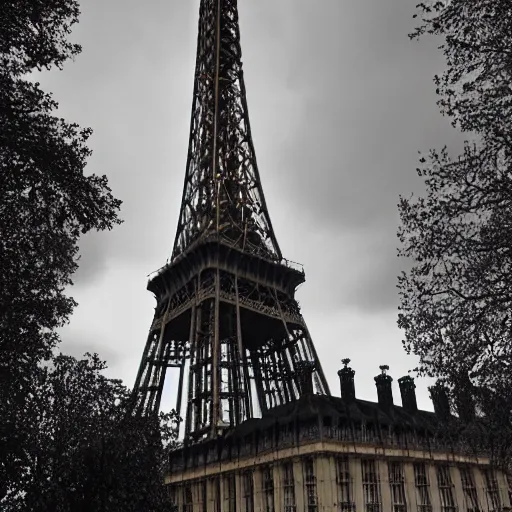 Prompt: big ben shaped eiffel tower, photo