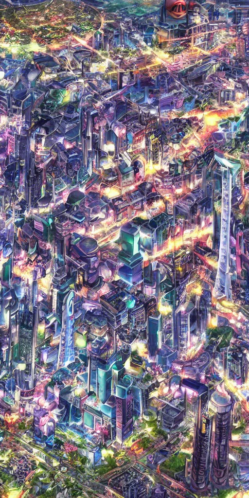 Prompt: , anime tokyo scenery only wallpaper aesthetic, super detailed and intricate, beautiful, hyper realistic