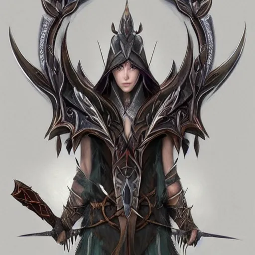 Prompt: concept art of elven totemic bow weapon, symmetry, bow design, fantasy bow, fantasy, behance, pinterest, deviantart, artstation, weapons concept art, design, rpg, weapon, detailed, digital art, incredible, digital painting