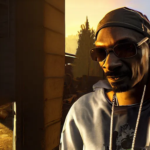 Image similar to Snoop Dogg in Dying Light 2