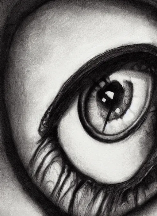 Image similar to portrait of a stunningly beautiful eye, art by whole database