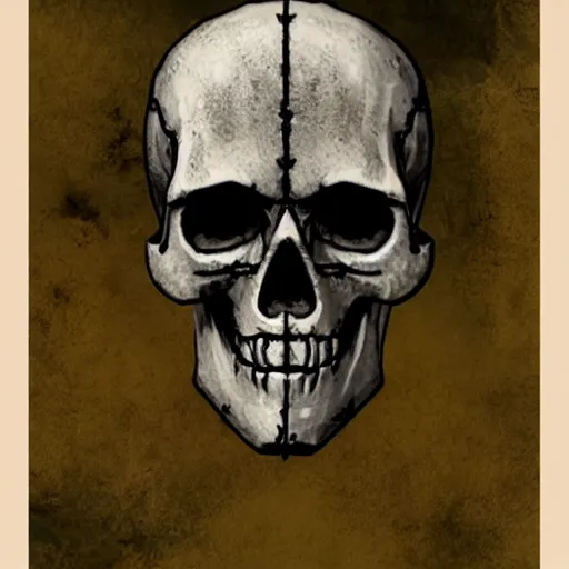Image similar to skull from fallout 2