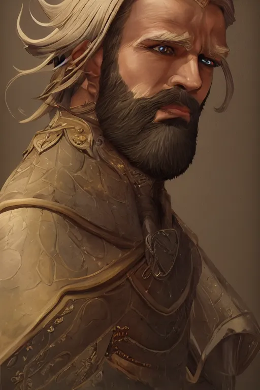 Prompt: highly detailed 2 d book illustration, gouache inspired, contourless, cell shaded, high fantasy character portrait of [ [ [ king arthur ] ] ], by eldar velikhanov, adam lee and walt disney, trending on artstation, sharp focus, octane render, 4 k