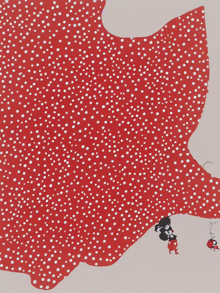 Prompt: red polka dots by Disney Concept Artists, blunt borders, rule of thirds