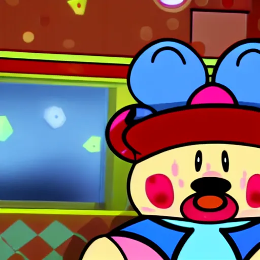 Image similar to Kirby in Freddy Fazbear's Pizzeria