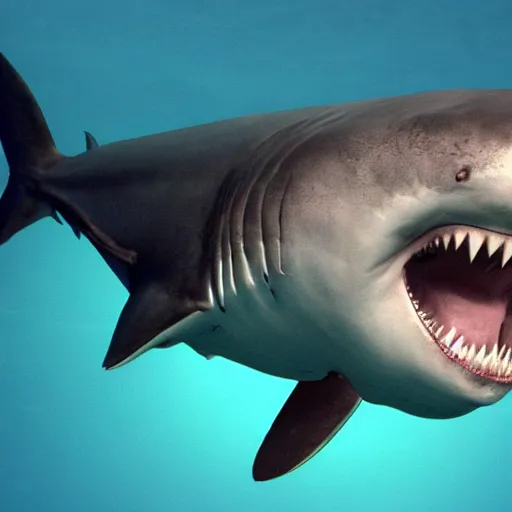 Image similar to Giant Megalodon shark , Gigalodon