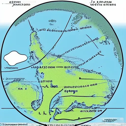 Image similar to this is a land on an unforgiving world of churning oceans and jagged coastlines. every habitable island is situated somewhere along the planet's equator where the weather is still volatile but more hospitable than any points to the north or south