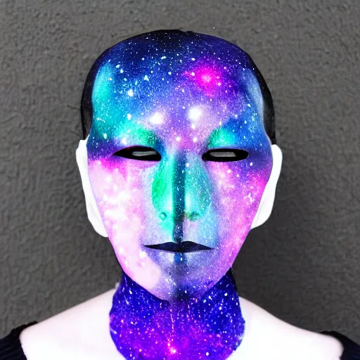 Image similar to galaxy gothic mask