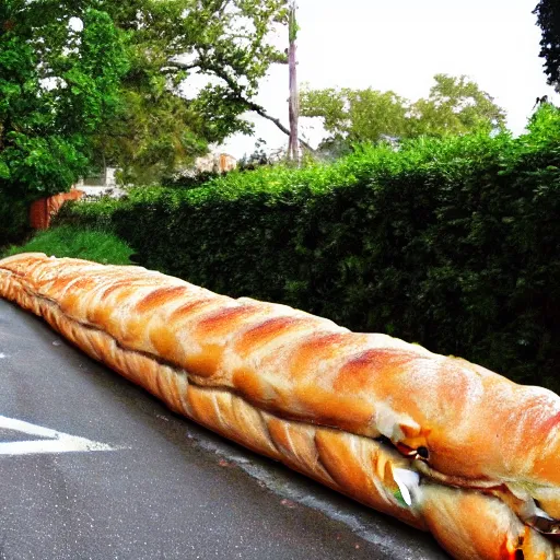 Image similar to Baguettes that form a road