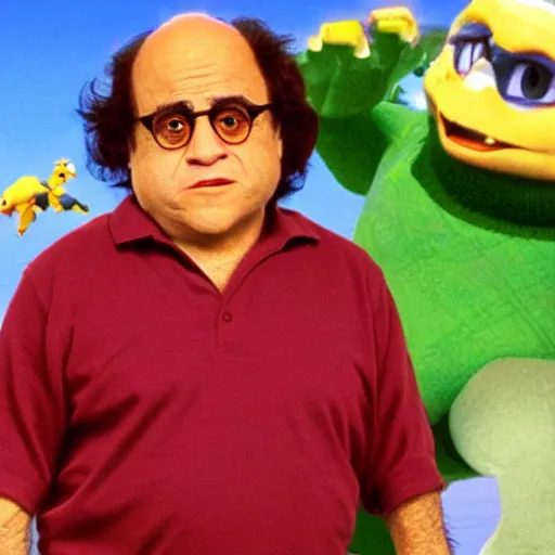 Prompt: Danny Devito in digimon