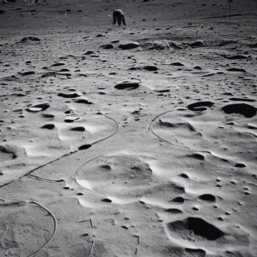 Image similar to moonwalker photo, lunar soil, city buildings, a detailed photo of a future norilsk base, moon landscape, street photo