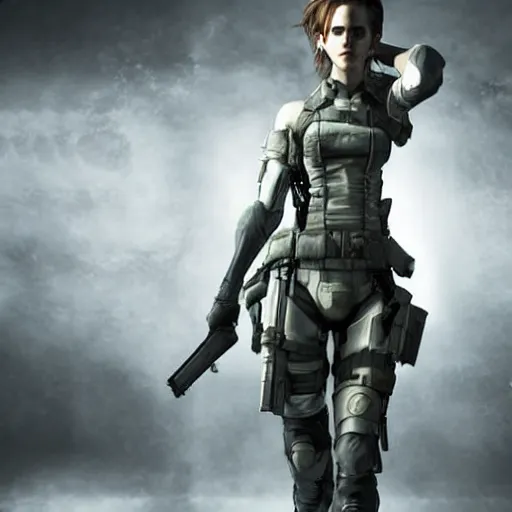 Prompt: emma watson wearing metal gear armor dramatic lighting cinematic cinematic lighting by Richard Schmid by Yoji Shinkawa by artgem