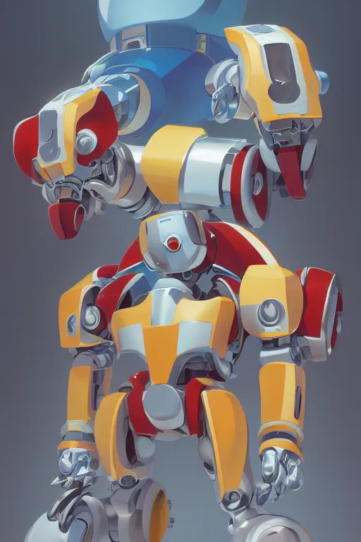 Image similar to metabots medabots medarotto medarot robot minimalist comics, behance hd by jesper ejsing, by rhads, makoto shinkai and lois van baarle, ilya kuvshinov, rossdraws global illumination ray tracing hdr radiating a glowing aura