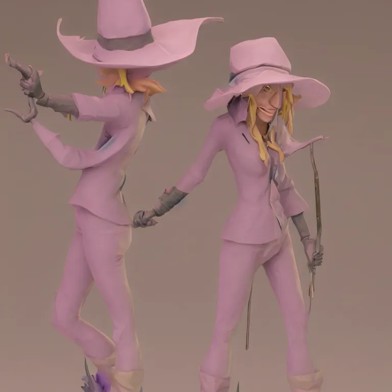 Image similar to taako, high quality 3 d render, zbrush, pastel colors, soft lighting, shallow depth of field