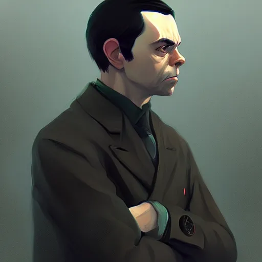 Image similar to portrait of padraig pearse, highly detailed, digital painting, concept art, sharp focus, by makoto shinkai