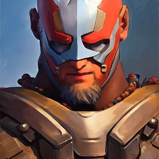 Image similar to greg manchess portrait painting of partially armored yondu udonta as overwatch character, medium shot, asymmetrical, profile picture, organic painting, sunny day, matte painting, bold shapes, hard edges, street art, trending on artstation, by huang guangjian and gil elvgren and sachin teng