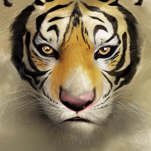 Image similar to a beautfiul award winning aesthetic commission of an antrho albino tiger wearing a yellow-black padded hooded puffer jacket,digital art,art by greg rutkowski,character design by charles bowater,ross tran,photorealistic,detailed face,hyperdetailed,western comic,2021,artstation,deviantart,clean image