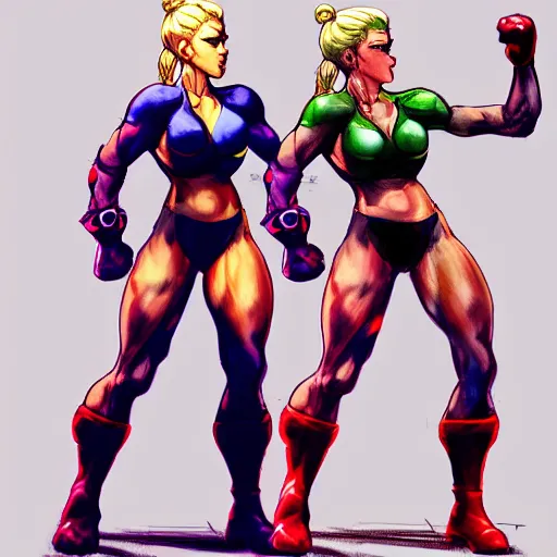 Image similar to cammy street fighter concept art by mars ravelo