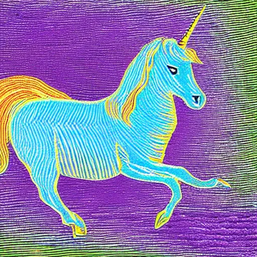 Image similar to magic eye image of a unicorn