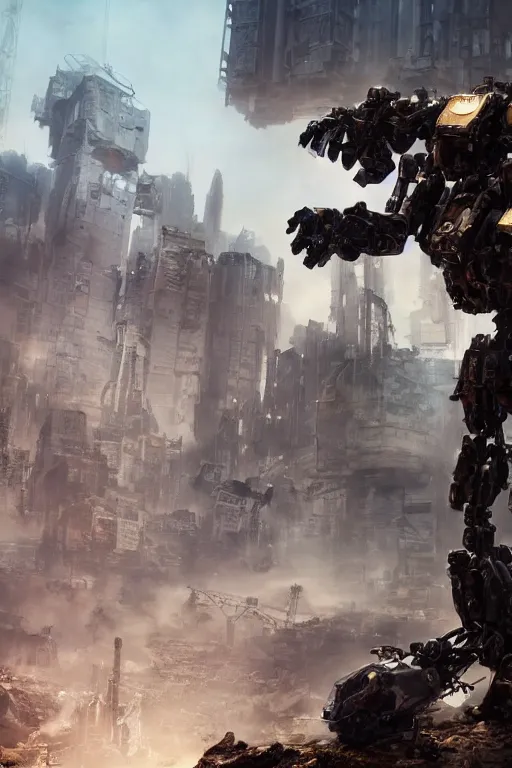 Image similar to a futurecore boxing humanoid mecha in ruin city, bright, by real steel ( 2 0 1 1 ), eve venture, raymond swanland, cryengine, post apocalyptic, mechanical structure, unreal engine 5, camouflage scheme, sharp focus, 8 k realistic, hyper detailed, bright, ray tracing, realistic shaded, smooth face