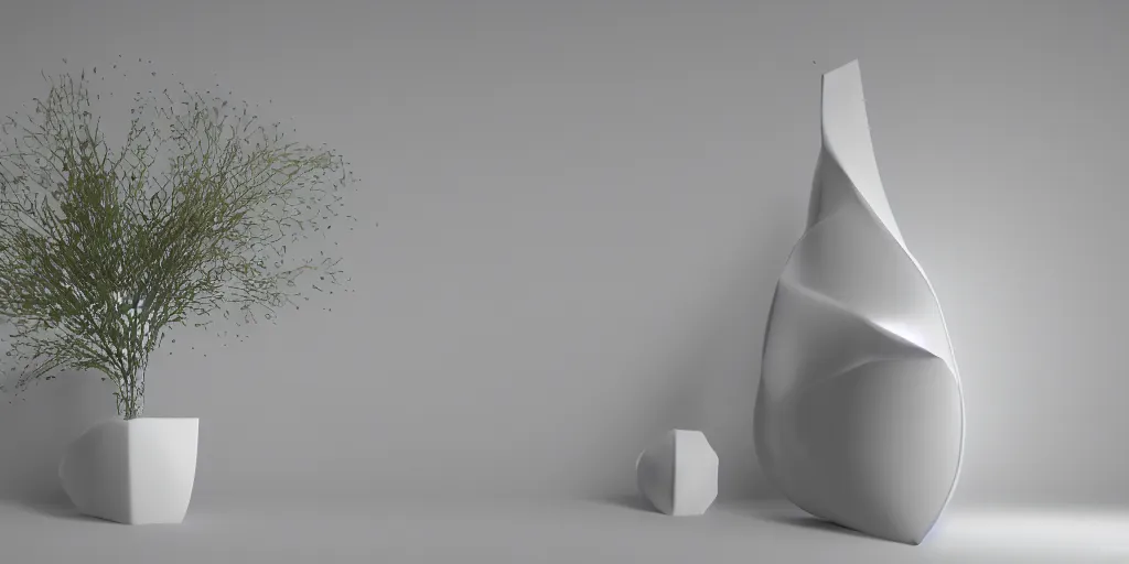 Prompt: honeycomb structure white asymmetric inflated melting big vase, on white background, 8k resolution, best color graded, vray beautiful, subsurface scatter, hyper-realistic render, octane render