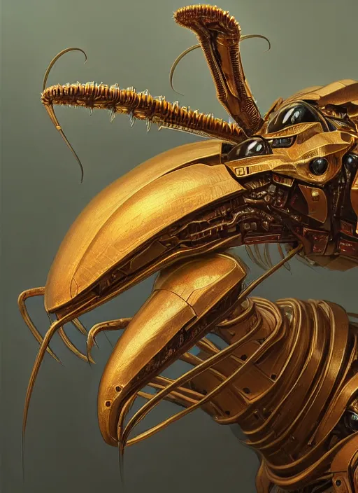 Image similar to portrait of anthropomorphic mecha - camel spider caddisfly - mathematician, intricate, elegant, highly detailed animal monster, digital painting, artstation, concept art, smooth, sharp focus, illustration, art by artgerm and greg rutkowski and alphonse mucha, 8 k