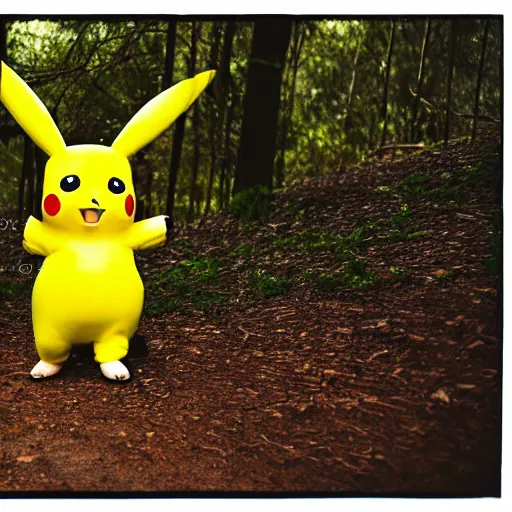 Adorable Life Sized Pikachu Standing At A Distance In 